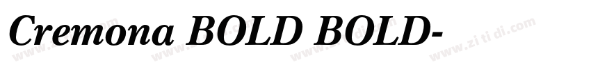 Cremona BOLD BOLD字体转换 Cremona BOLD BOLD字体转换